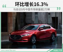 空運訂艙-馬自達9月國內銷量超2萬輛 環(huán)比增長16.3%
