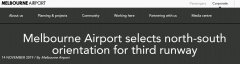 海運(yùn)費(fèi)-墨爾本機(jī)場將建第三跑道 確定為南北走向（附圖）