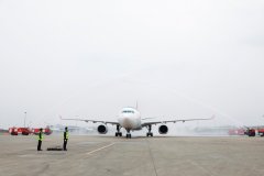 國際快遞價格查詢-“水門”迎英雄！川航接回最后一批四川援鄂醫(yī)療隊(duì)（附圖