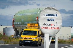 視頻：最后一架A380飛機機身部件運抵圖盧茲