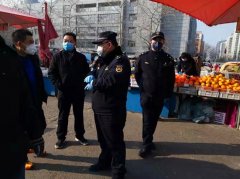 朝外執法隊規范早市經營保障疫情時期居民買菜安全